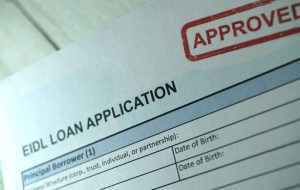 Approved EIDL loan application.