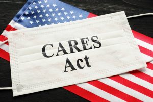 American CARES Act concept.