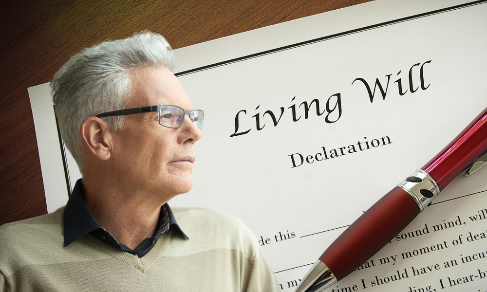 Man Considering Estate Planning Checklist For His Will