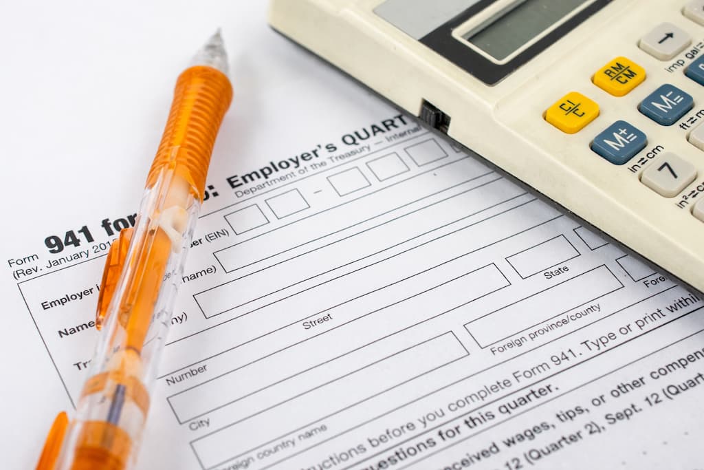 A 2026 ERC form on a desk ready to fill out